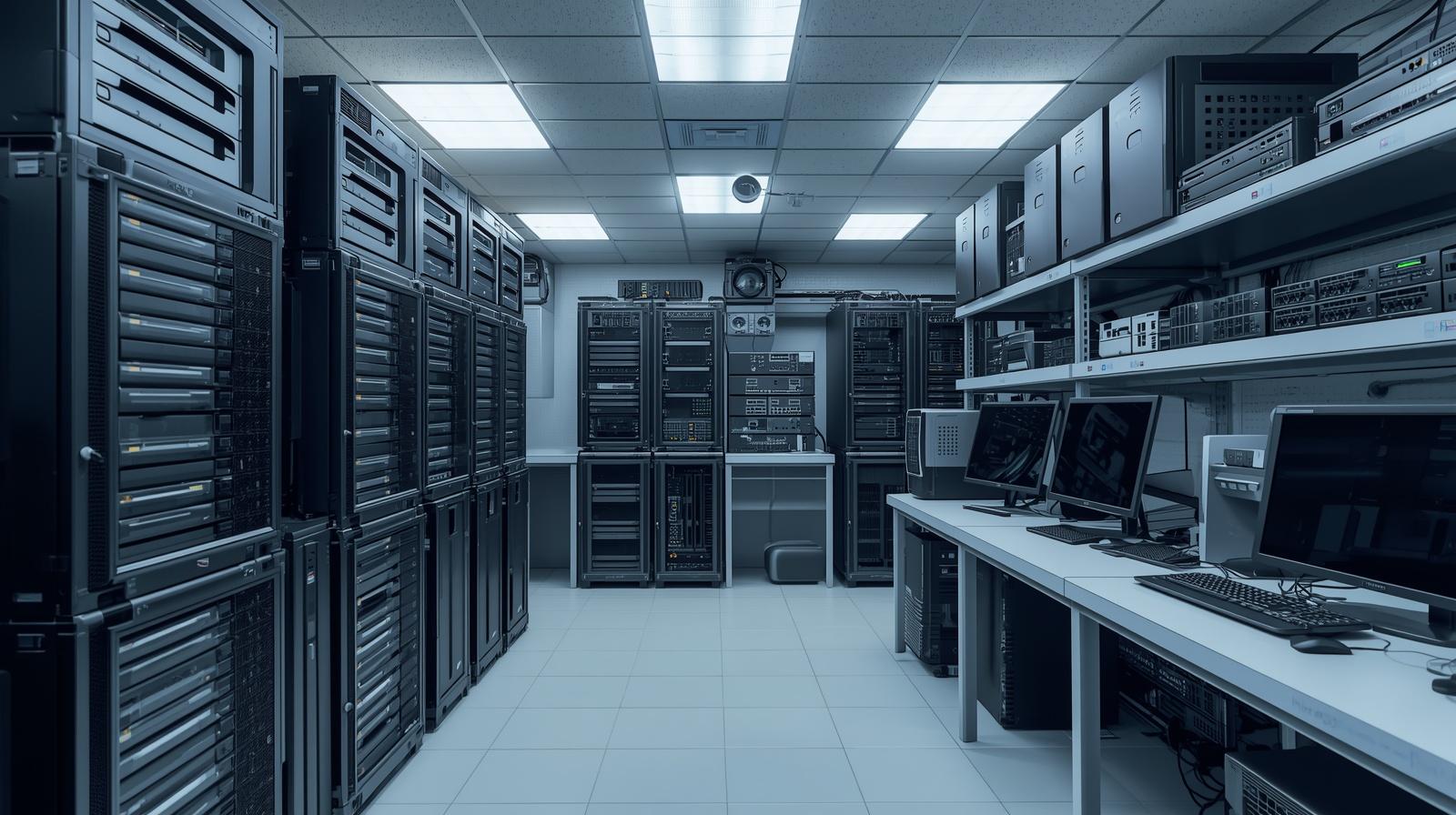 機房與伺服器設備展示
